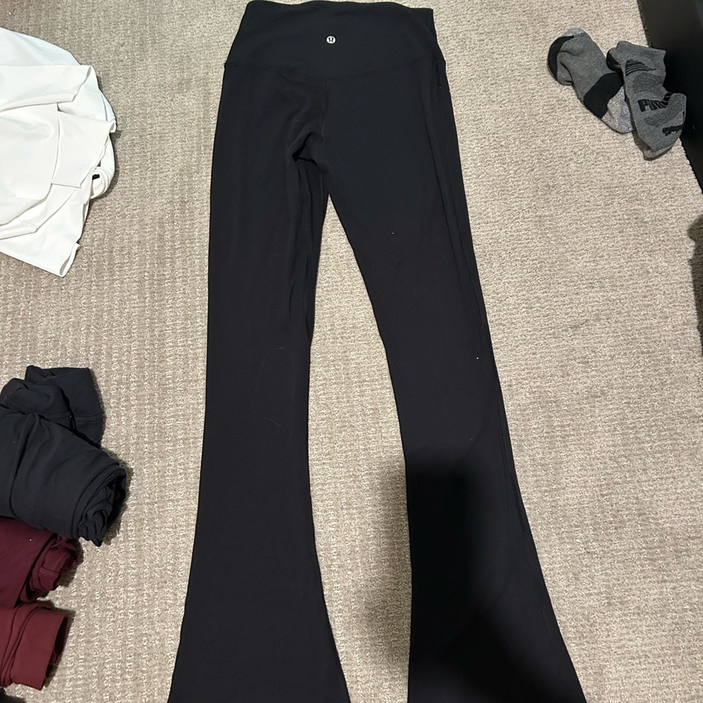 lululemon athletica Black Flared Leggings